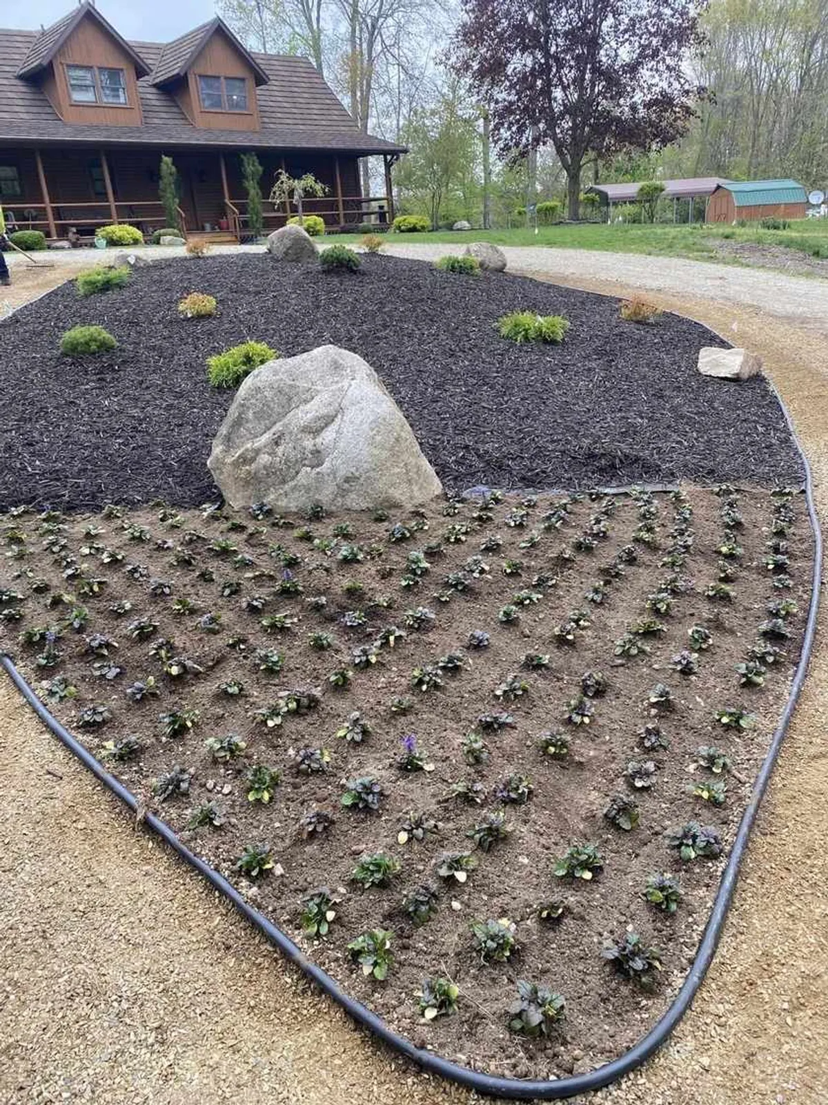 Landscaping and hardscaping project