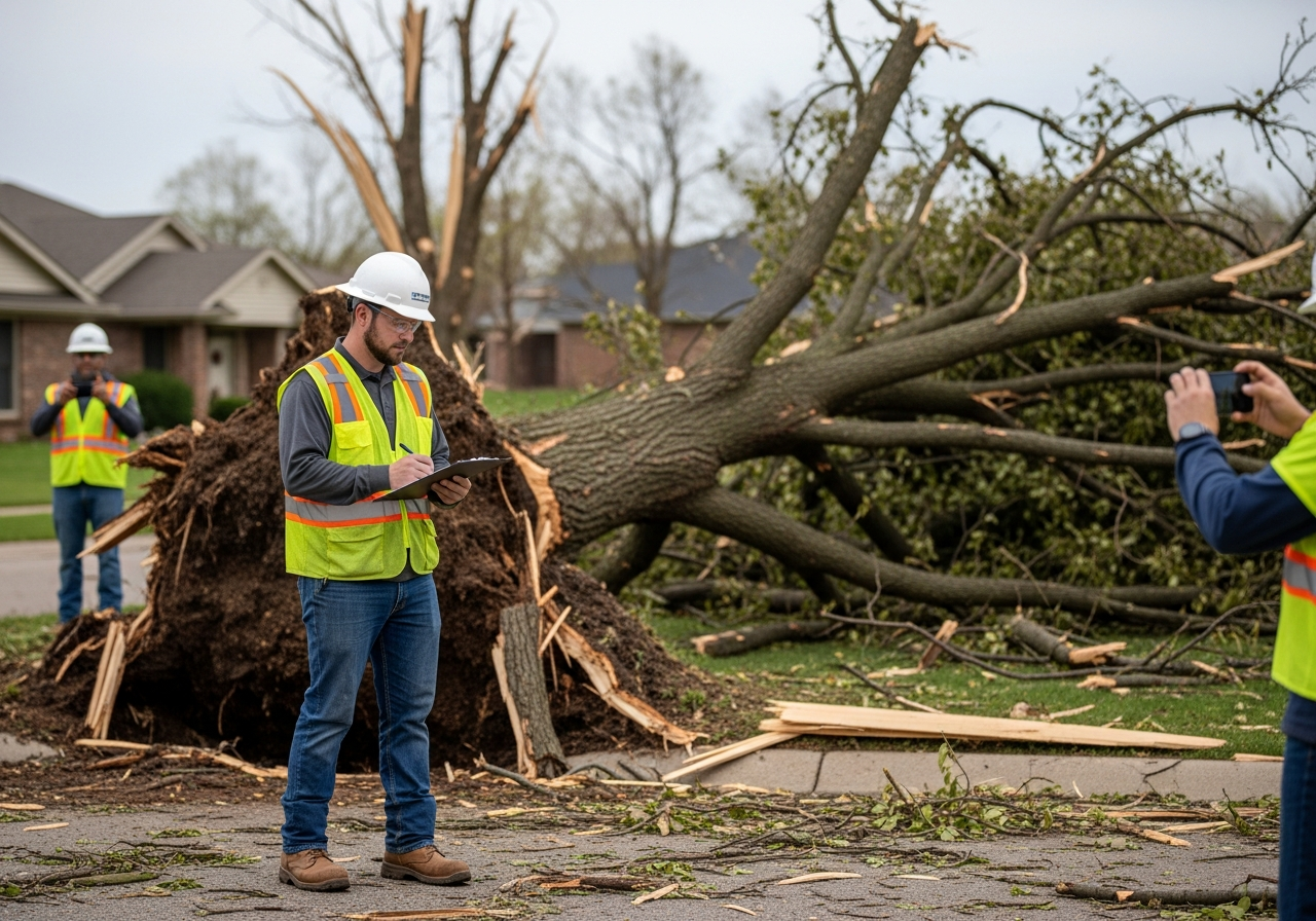 Storm damage assessment and debris removal